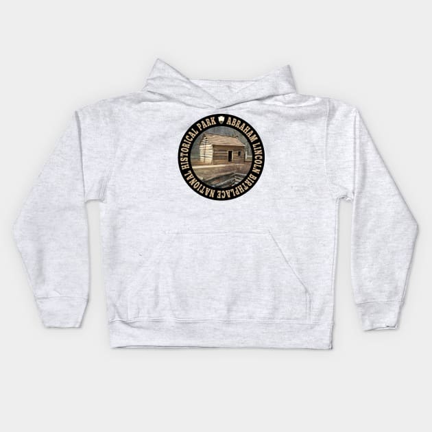 Abraham Lincoln Birthplace National Historical Park circle Kids Hoodie by nylebuss